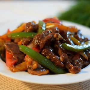 Shredded beef in oyster sauce (2 Litres)