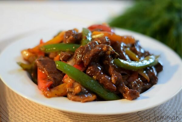 Shredded beef in oyster sauce (2 Litres)